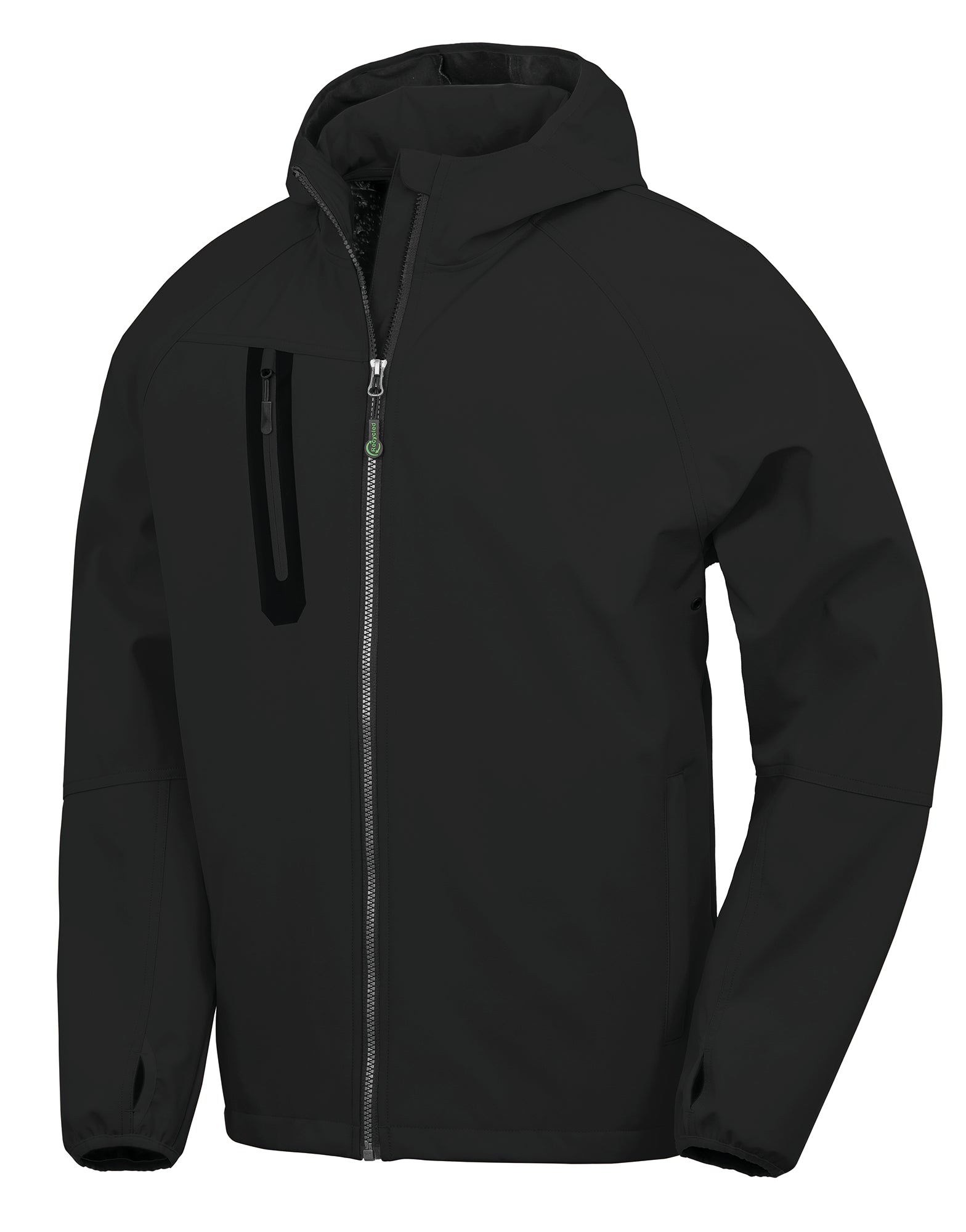 Unisex 3-Layer Hooded Softshell Jacket in Recycled Polyester | R909X