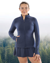 Chaqueta deportiva elástica entallada para mujer de poliéster reciclado | S798F