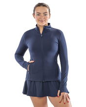 Chaqueta deportiva elástica entallada para mujer de poliéster reciclado | S798F