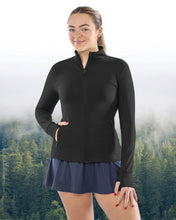 Chaqueta deportiva elástica entallada para mujer de poliéster reciclado | S798F