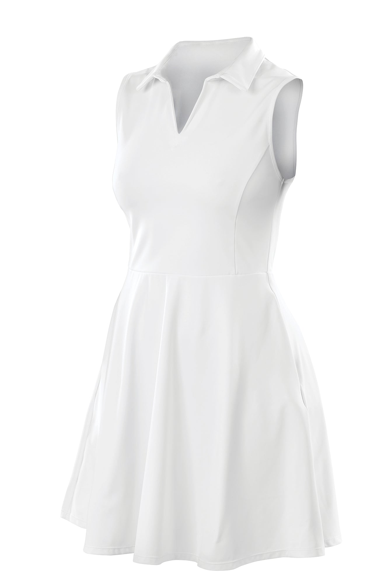 Robe de sport sans manches en polyester recyclé et élasthanne | S799F