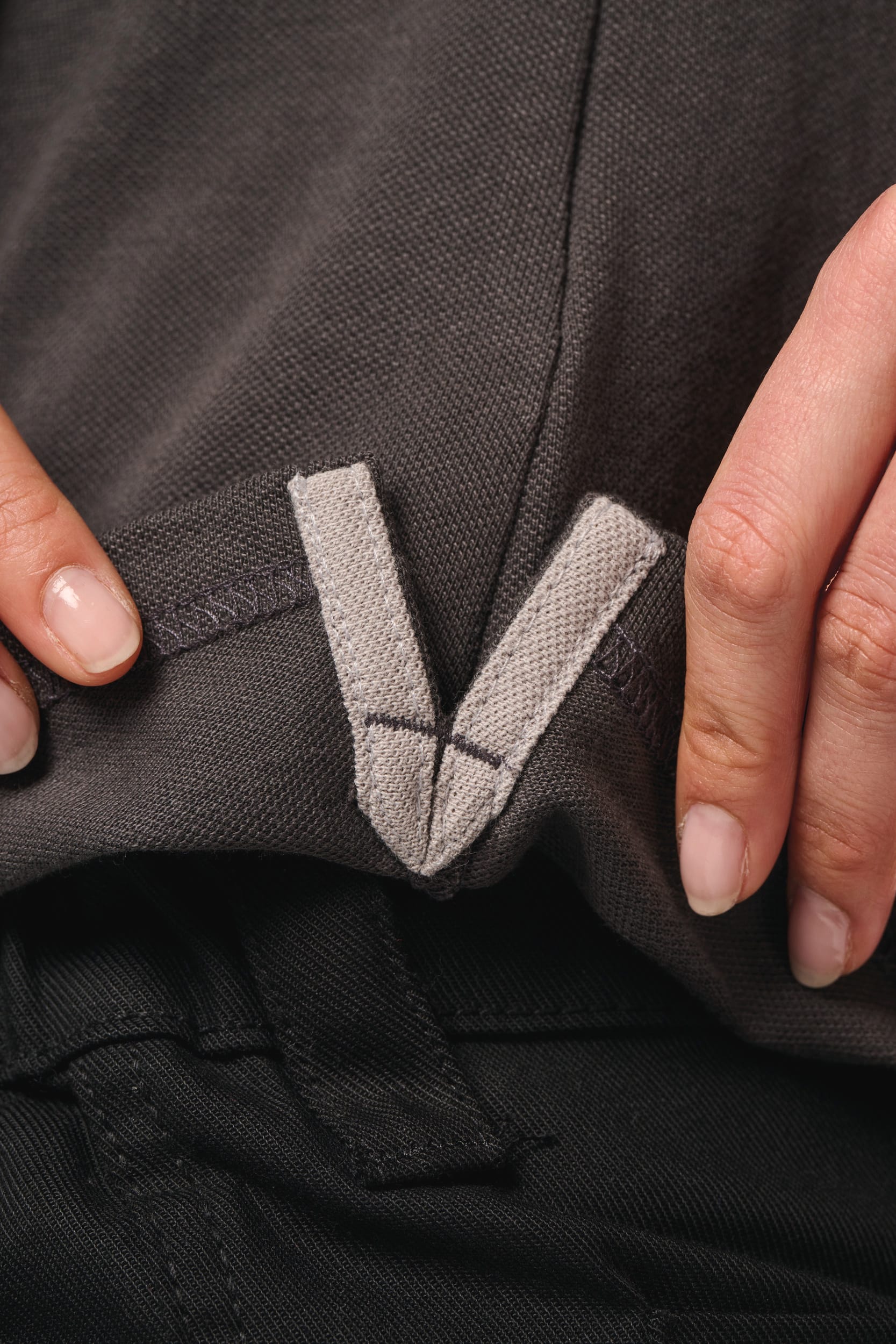 Polo da donna a maniche lunghe in poliestere riciclato e cotone | WK277