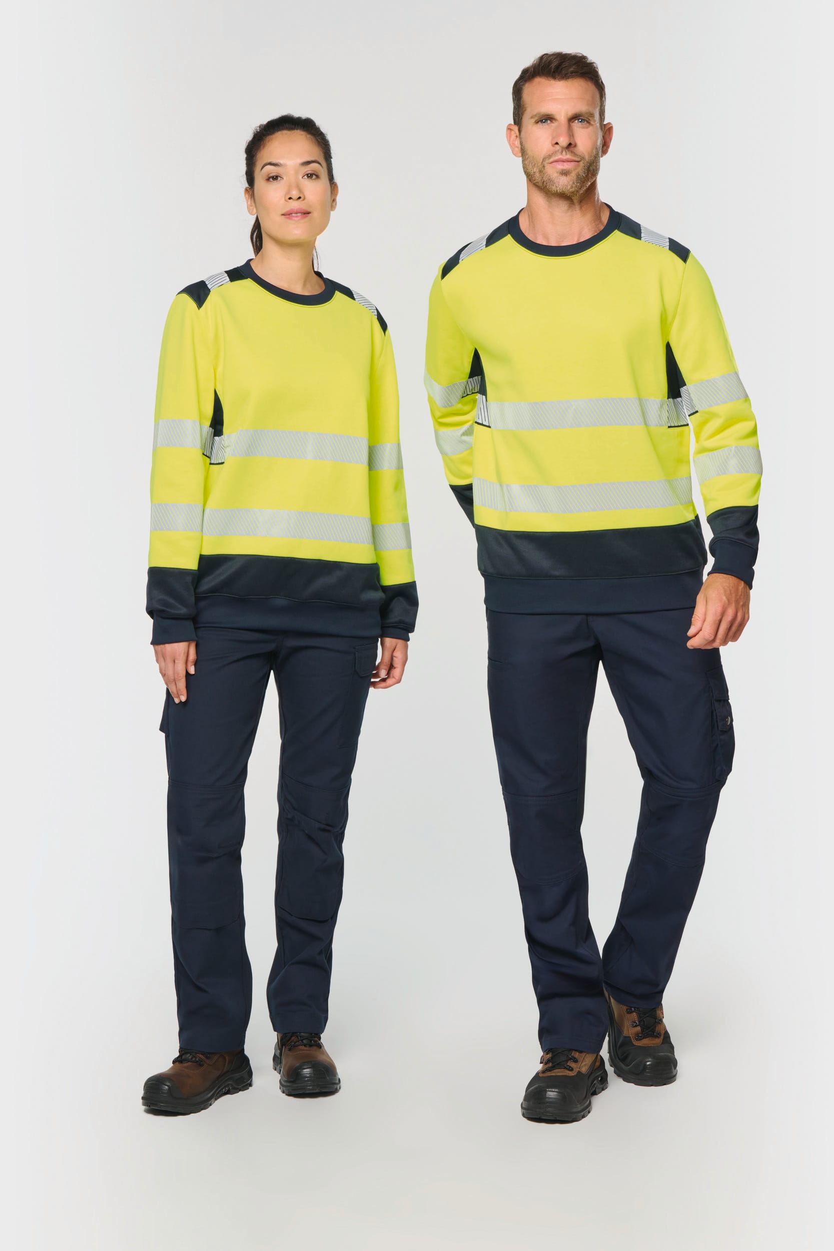 WK. Designed To Work WK420 - Recycled Safety Sweatshirt Round Neck