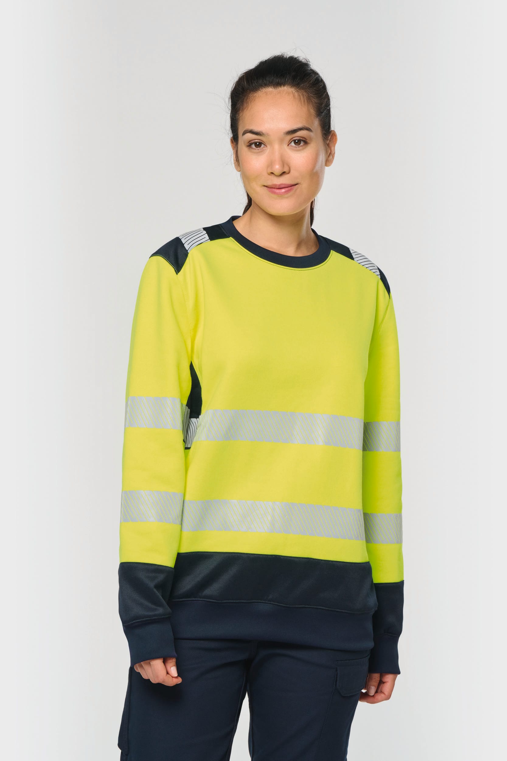 WK. Designed To Work WK420 - Recycled Safety Sweatshirt Round Neck