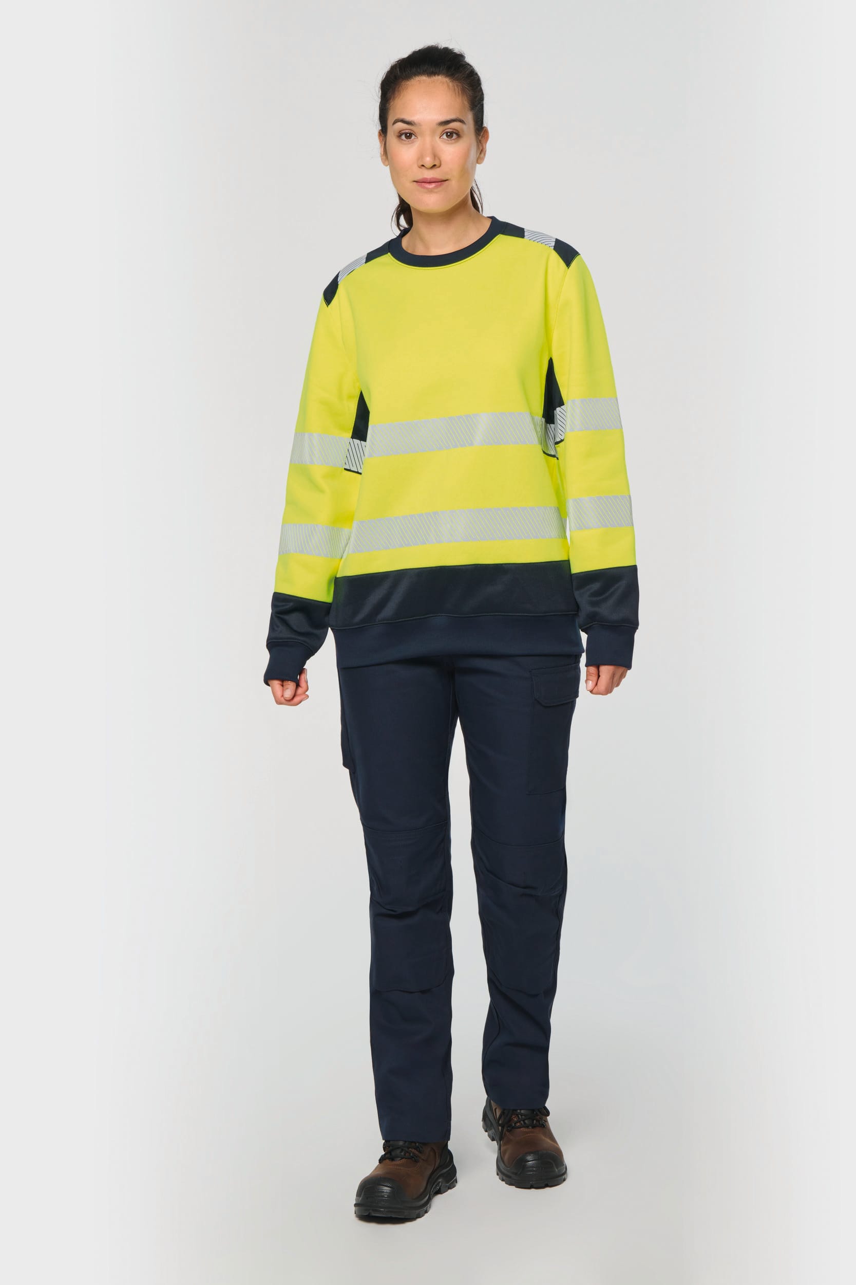 WK. Designed To Work WK420 - Recycled Safety Sweatshirt Round Neck