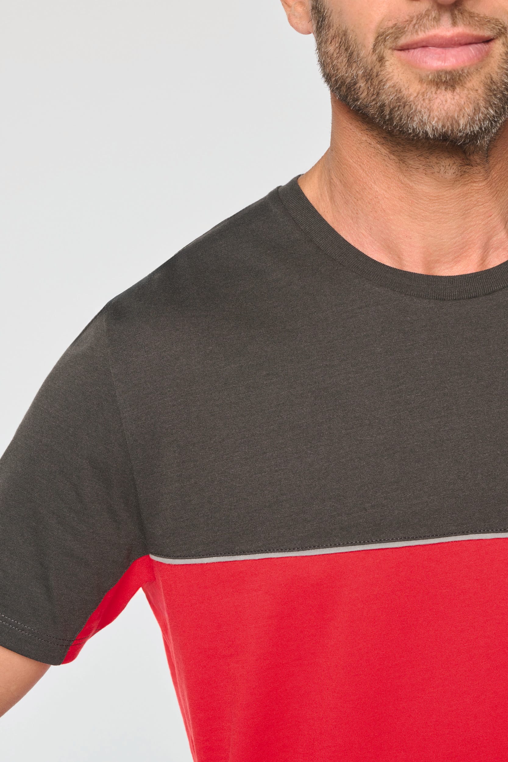 Recyceltes Zweifarbiges Kurzarm-T-Shirt - 190 g/m² - WK304