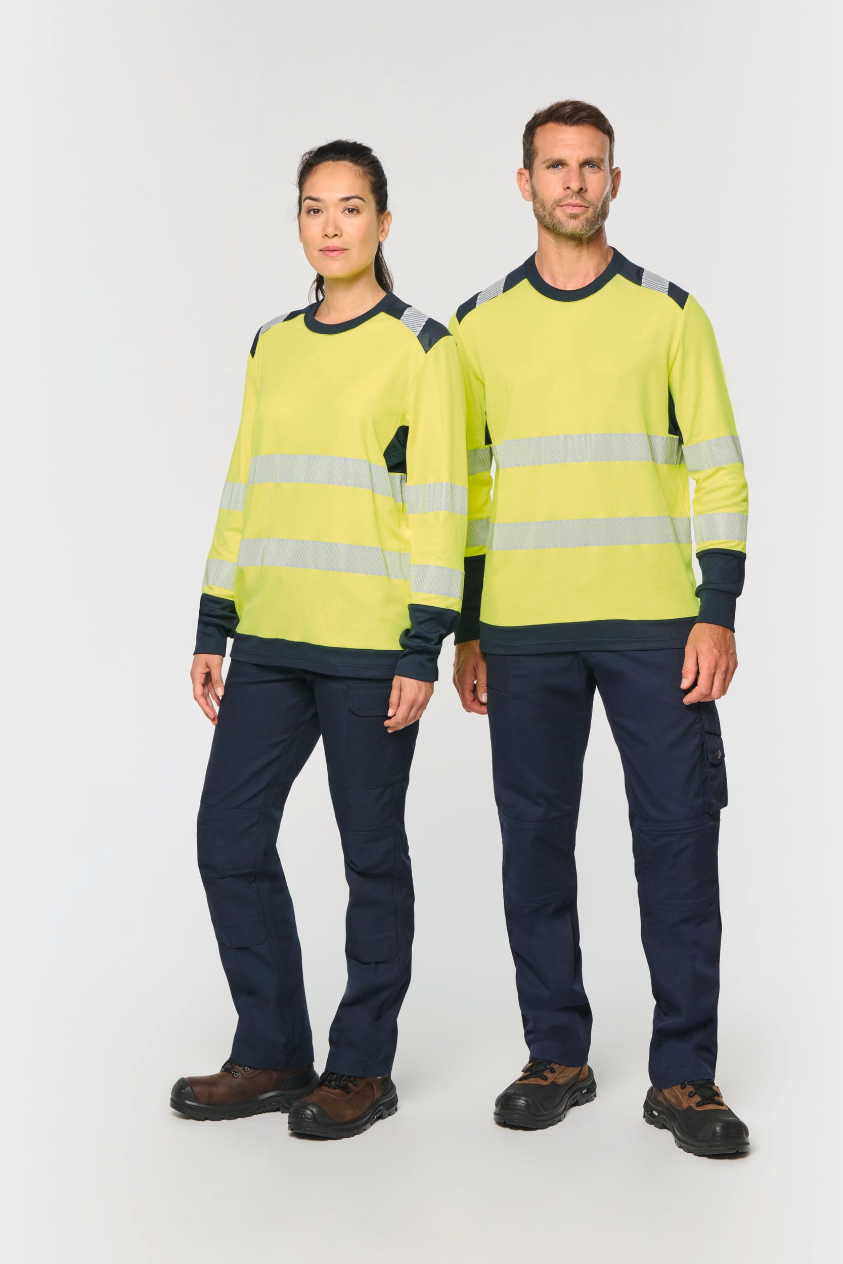 Recycled Hi-Vis Long Sleeve Safety T-Shirt | WK361