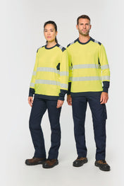 Recycled Hi-Vis Long Sleeve Safety T-Shirt | WK361