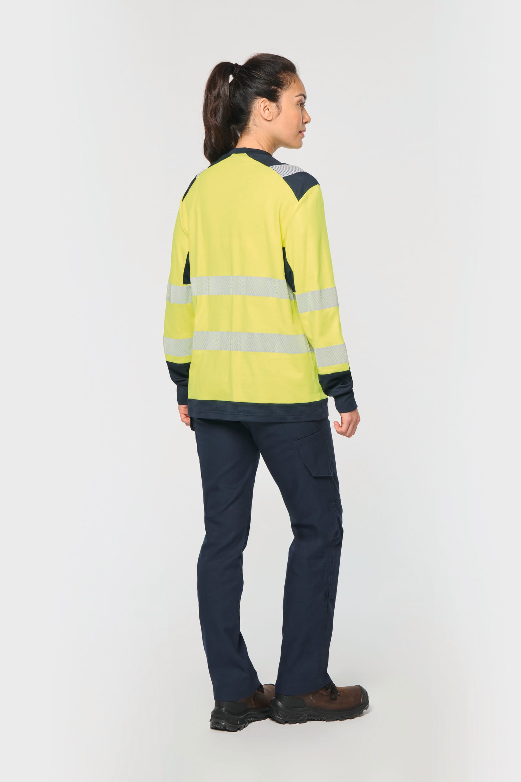 WK. Designed To Work WK361 - Recycled Safety T-shirt Long Sleeves