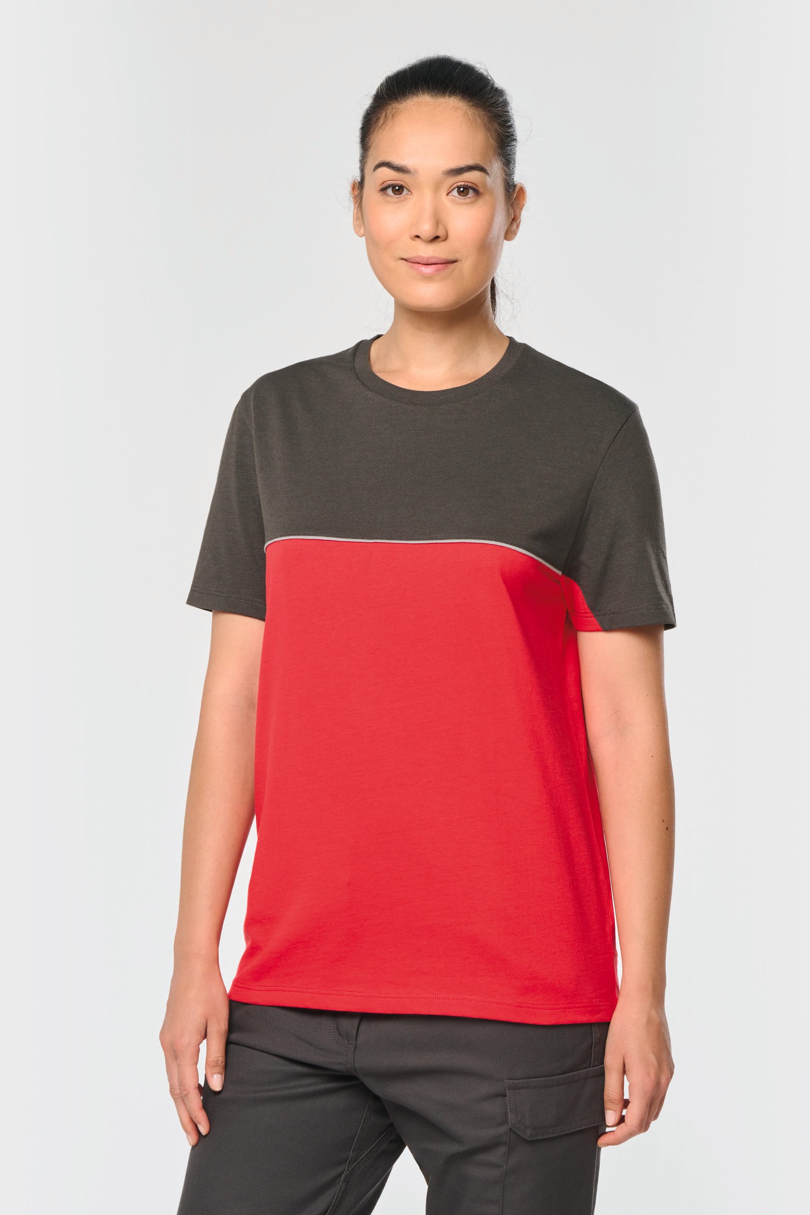 Recyceltes Zweifarbiges Kurzarm-T-Shirt - 190 g/m² - WK304