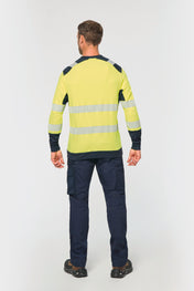 Recycled Hi-Vis Long Sleeve Safety T-Shirt | WK361