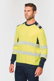 Recycled Hi-Vis Long Sleeve Safety T-Shirt | WK361
