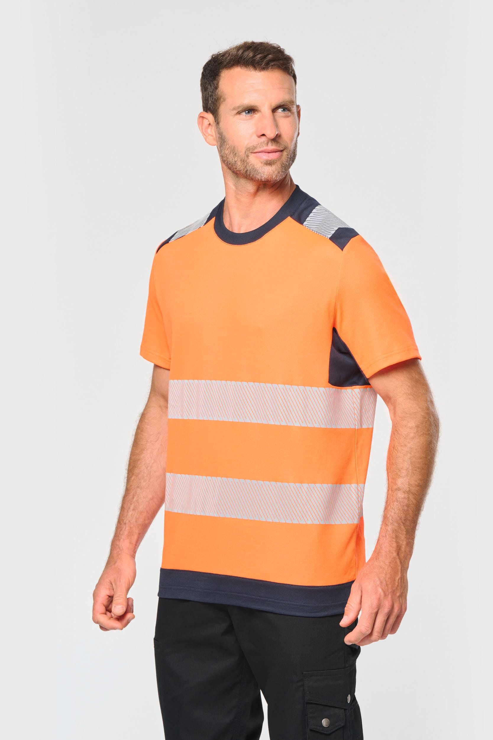 Recycled Hi-Vis Safety T-Shirt, Crew Neck | WK360