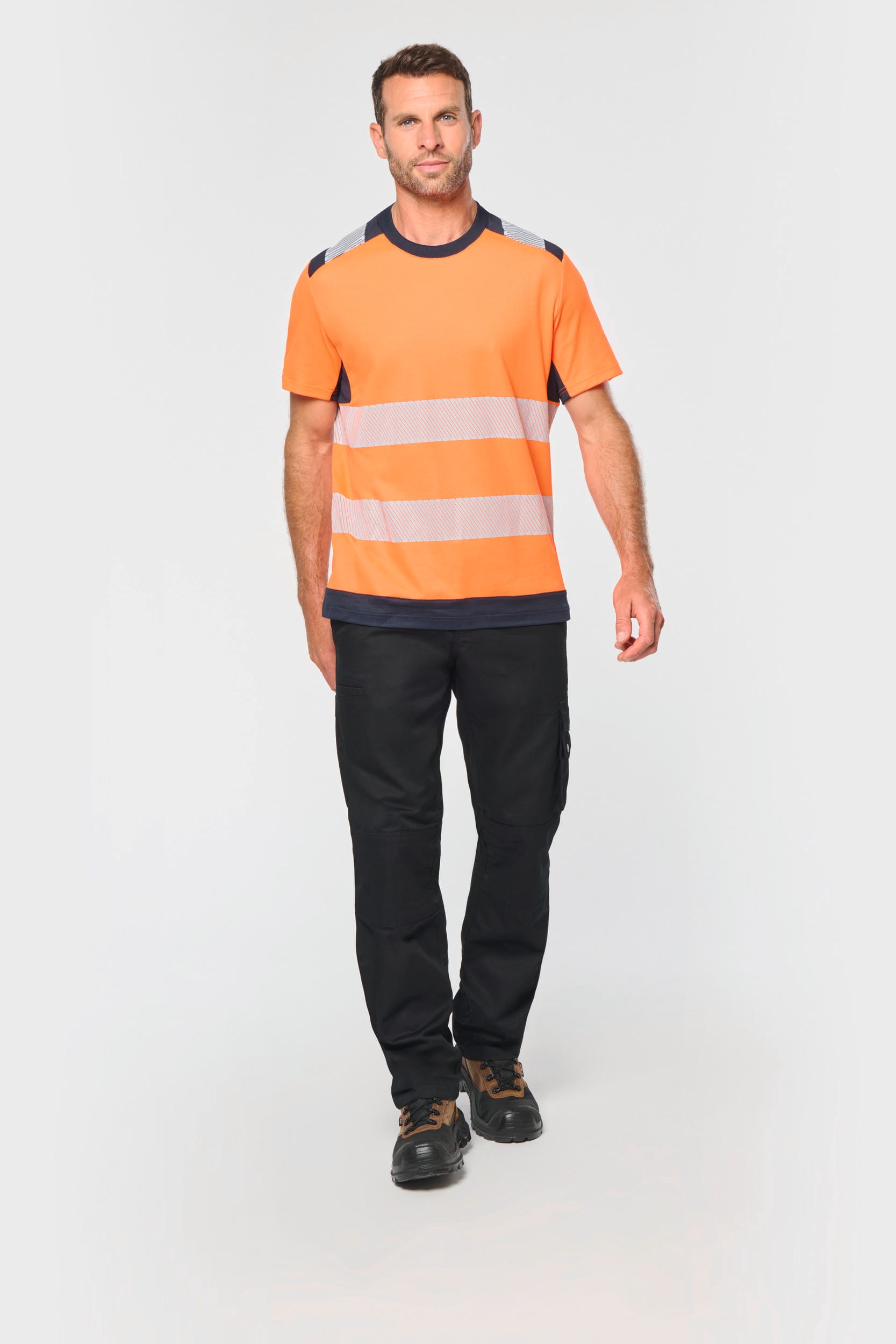 Recycled Hi-Vis Safety T-Shirt, Crew Neck | WK360