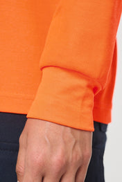 Camiseta fluorescente unisex de manga larga de algodón y poliéster reciclado | WK318