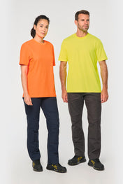 T-shirt unisexe à visibilité renforcée en coton et polyester recyclé | WK308