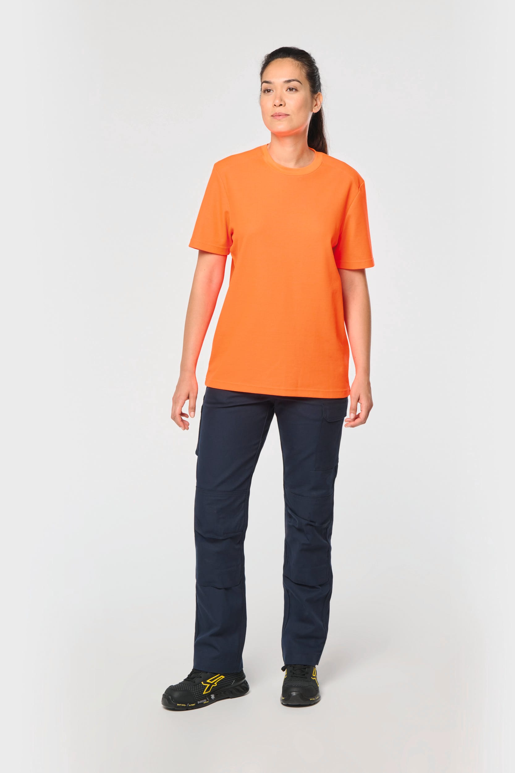T-shirt unisexe à visibilité renforcée en coton et polyester recyclé | WK308