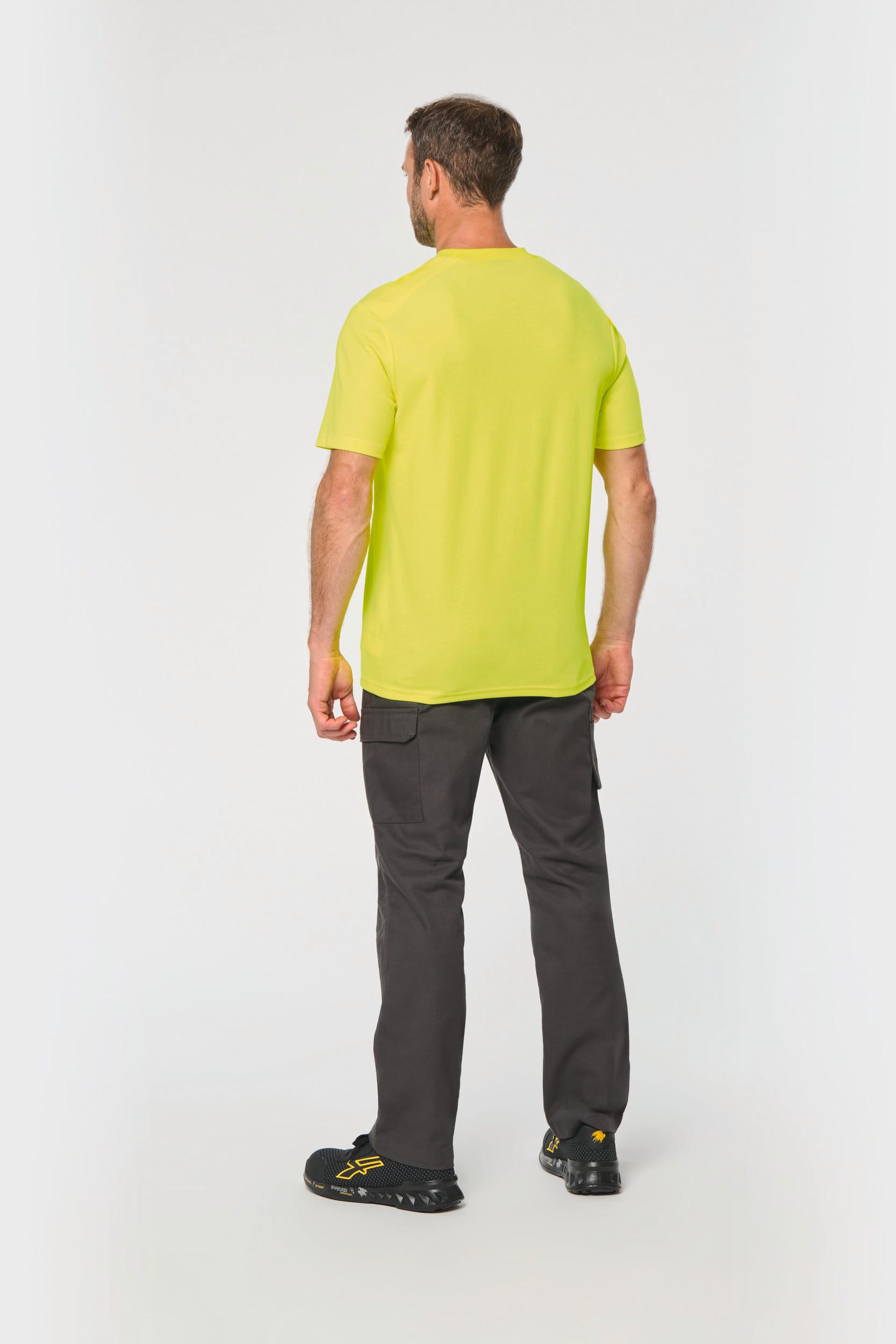 T-shirt unisexe à visibilité renforcée en coton et polyester recyclé | WK308
