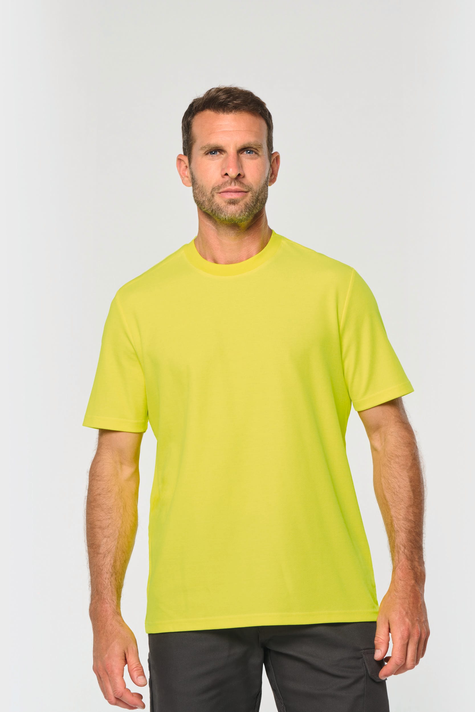 T-shirt unisexe à visibilité renforcée en coton et polyester recyclé | WK308