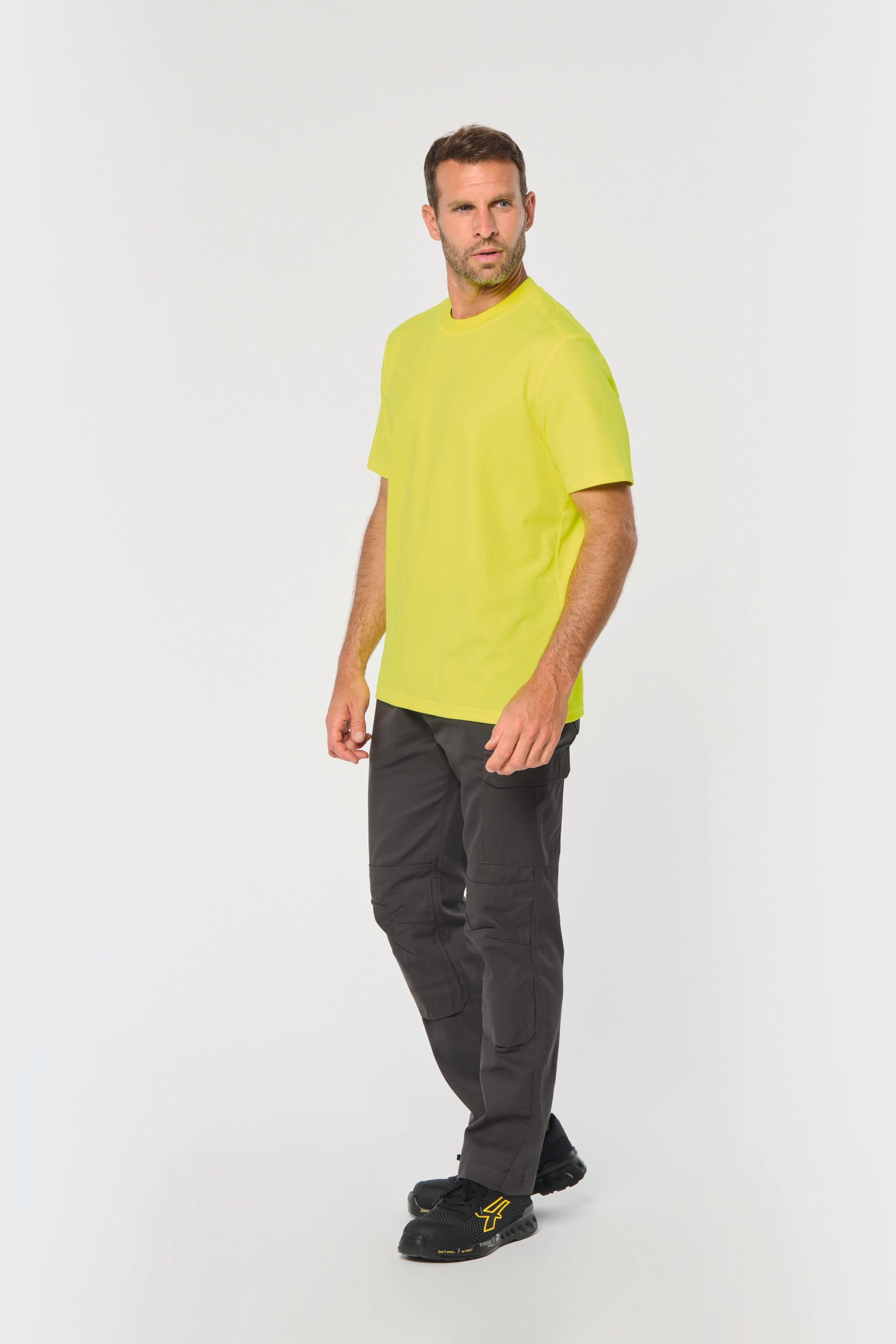 T-shirt unisexe à visibilité renforcée en coton et polyester recyclé | WK308