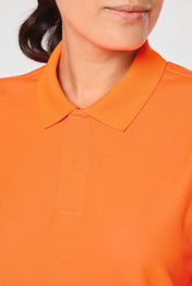 Polo fluorescent unisexe en coton et polyester recyclé | WK208