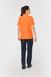Polo fluorescent unisexe en coton et polyester recyclé | WK208