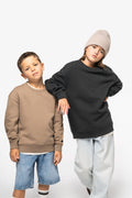 Sudadera orgánica de cuello redondo Oversized para niños – 300 g/m² – NS437