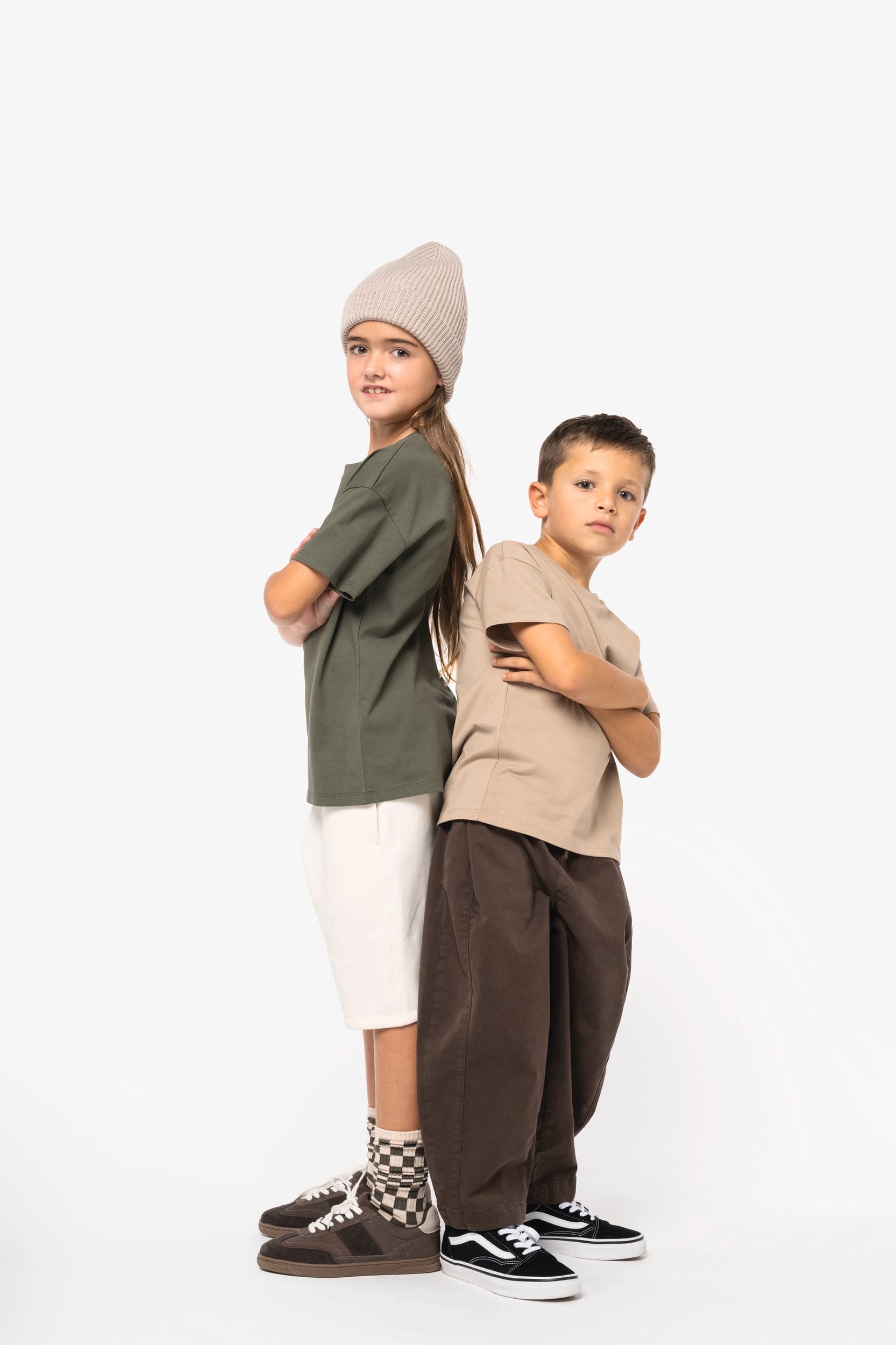 Milieuvriendelijk T-shirt voor Kinderen met Verlaagde Schouders - 200 g/m² - NS340