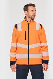 WK. Designed To Work WK460 - Recycled Safety Softshell Jacket With Detachable Sleeves