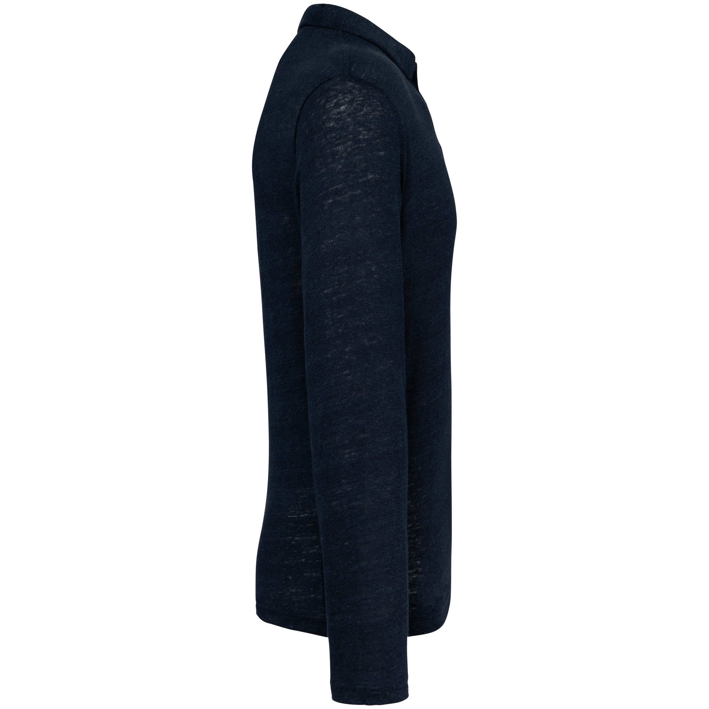 Spasso SP202 - Men’s Long Sleeve Linen Polo Shirt