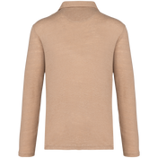 Spasso SP202 - Men’s Long Sleeve Linen Polo Shirt