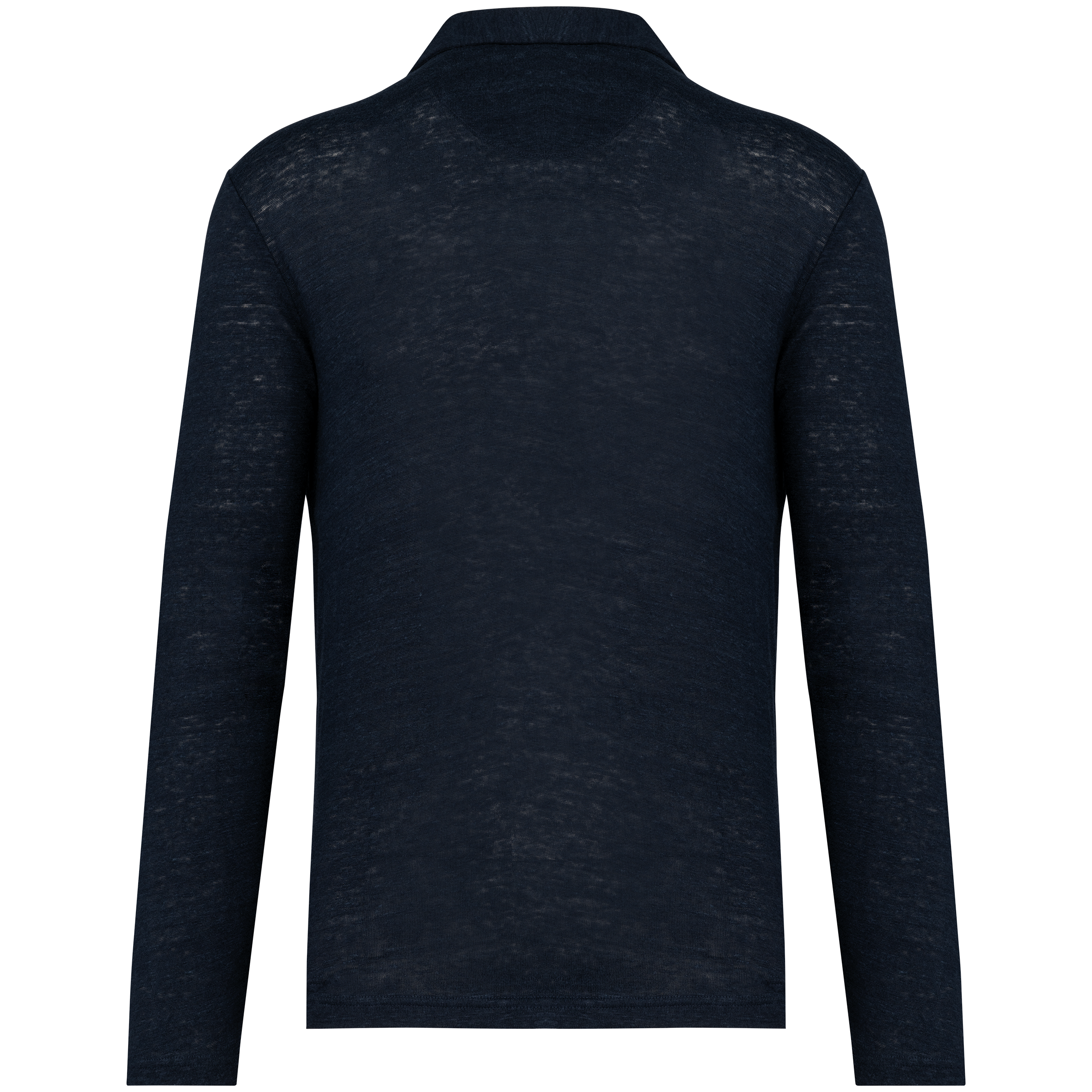 Spasso SP202 - Men’s Long Sleeve Linen Polo Shirt