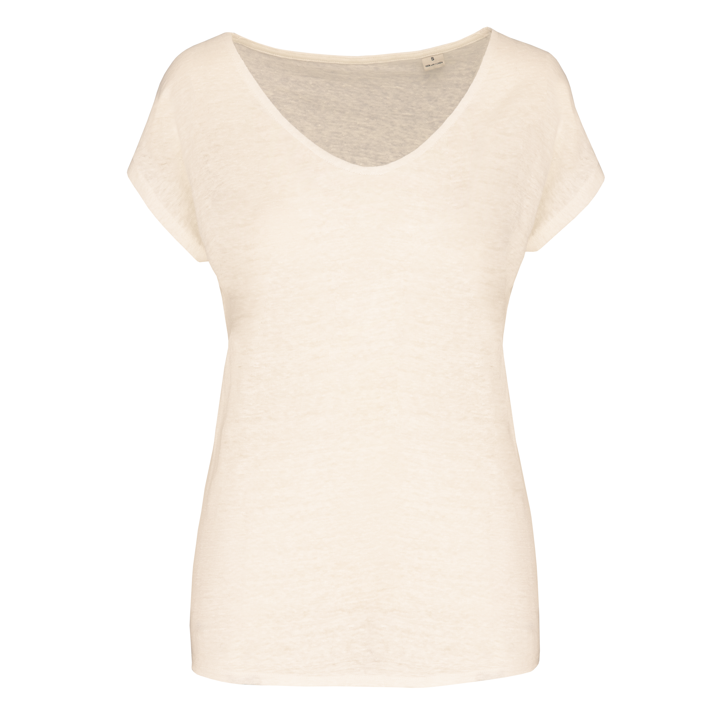 Spasso SP321 - Ladies' V-neck Linen T-shirt