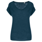 Spasso SP321 - Ladies' V-neck Linen T-shirt