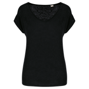 Spasso SP321 - Ladies' V-neck Linen T-shirt