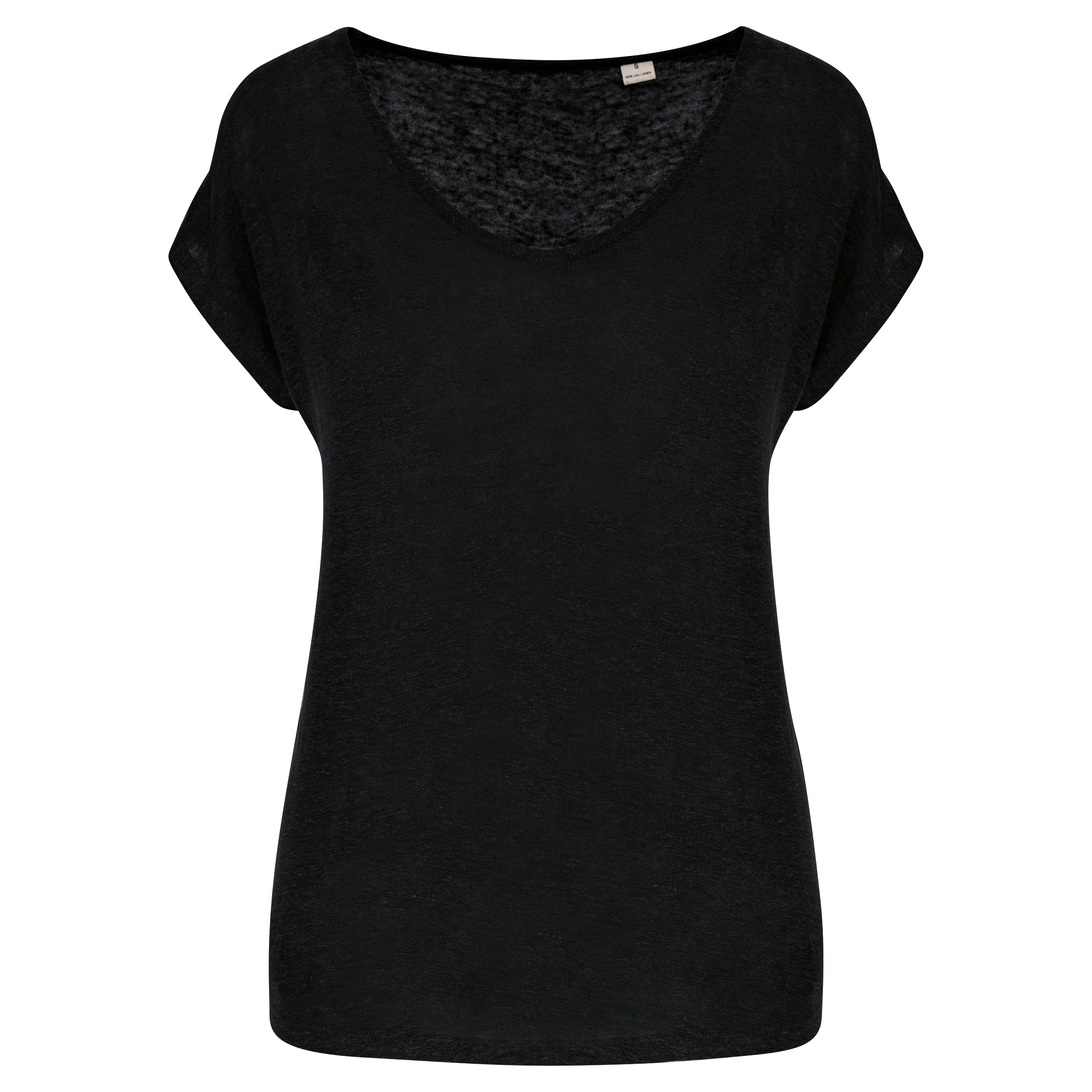 Spasso SP321 - Ladies' V-neck Linen T-shirt