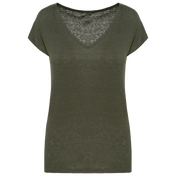 Spasso SP321 - Ladies' V-neck Linen T-shirt
