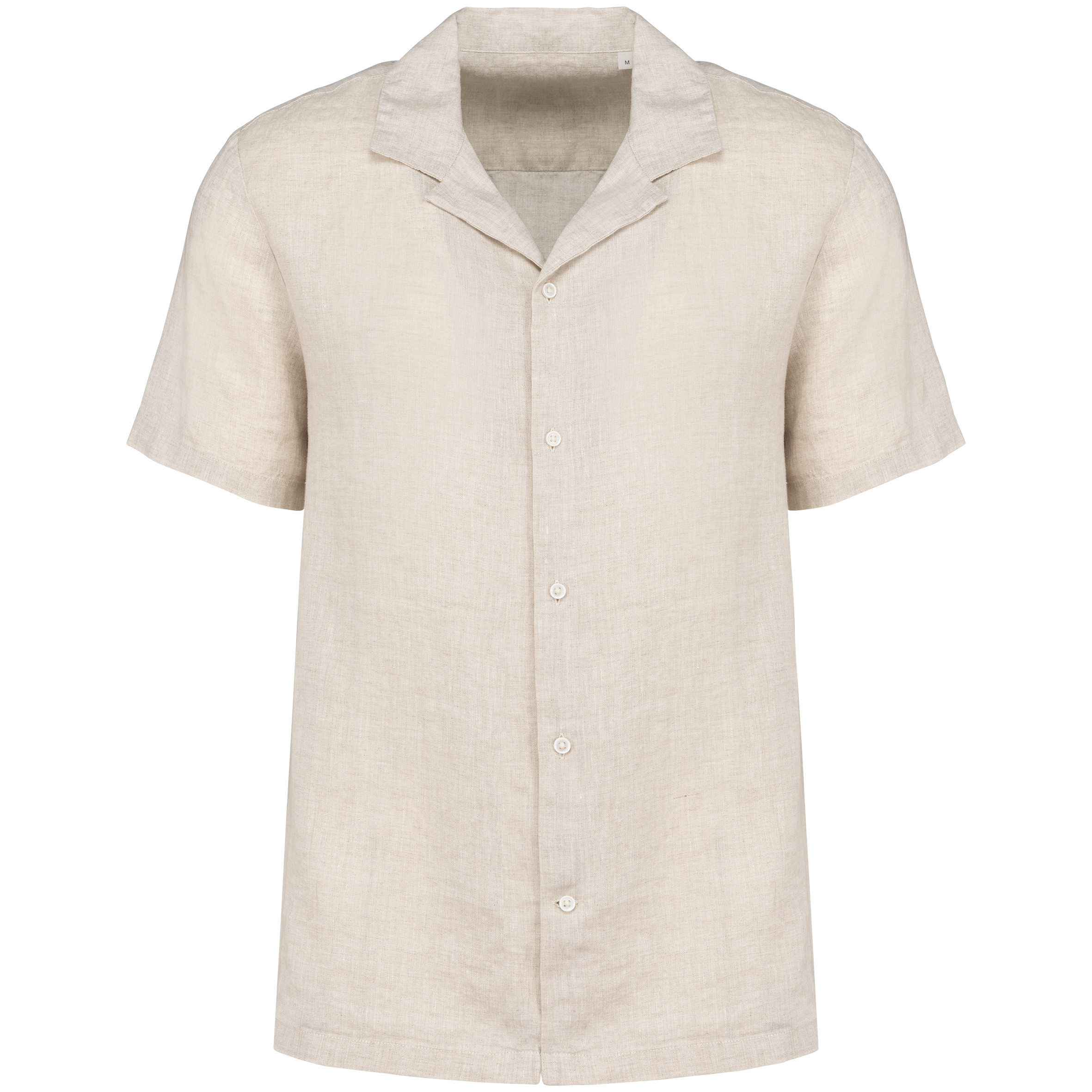 Spasso SP509 - Men's Linen Bowling Collar Short-sleeved Shirt