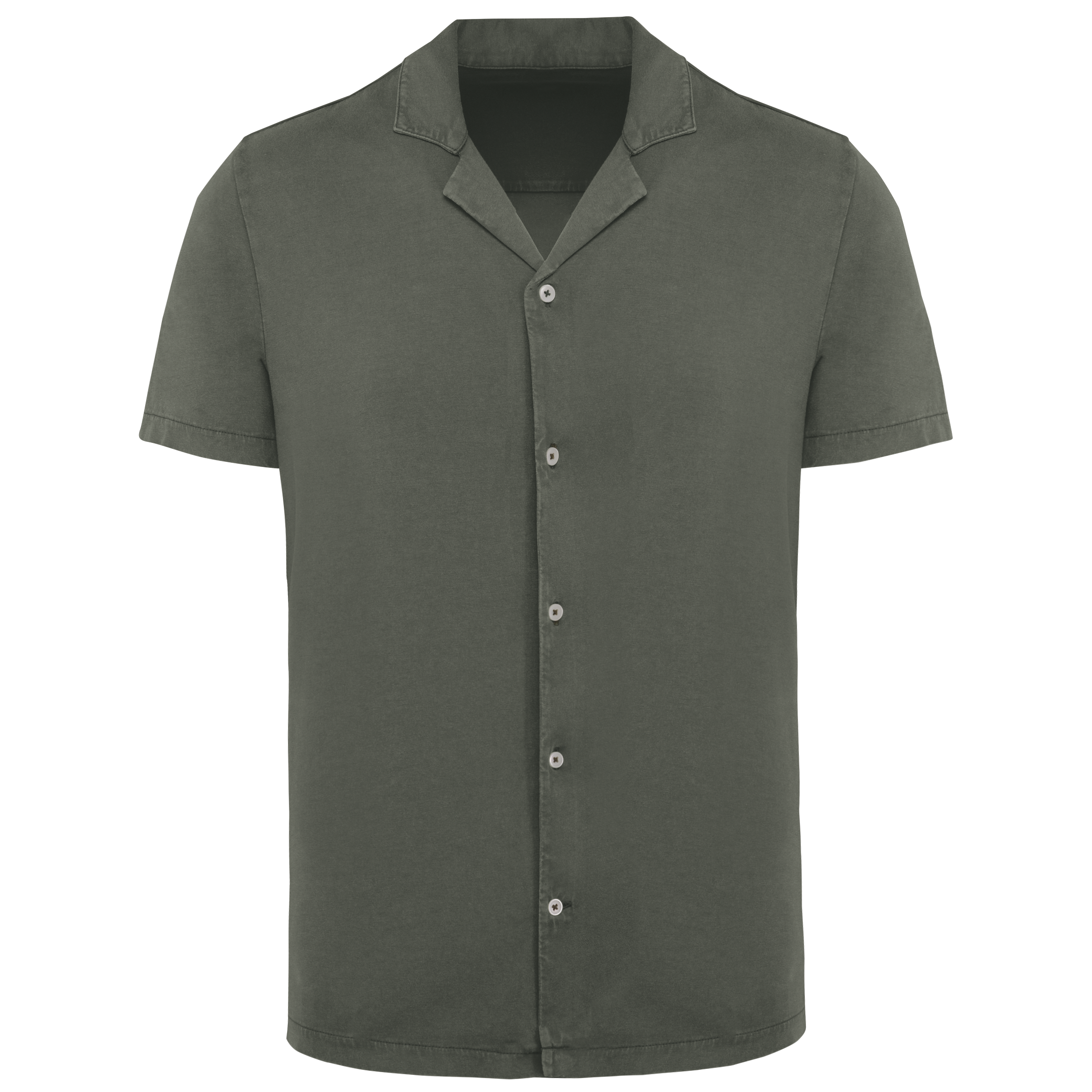 Gewassen Jersey Bowlingkraag Overhemd voor Heren – 165 g/m² | SP522