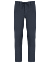 Spasso SP732 - Men's Linen Washed Effect Trousers