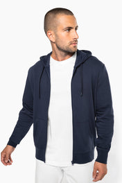 Sweat à capuche écologique pour homme avec zip - 280 g/m² - K4030