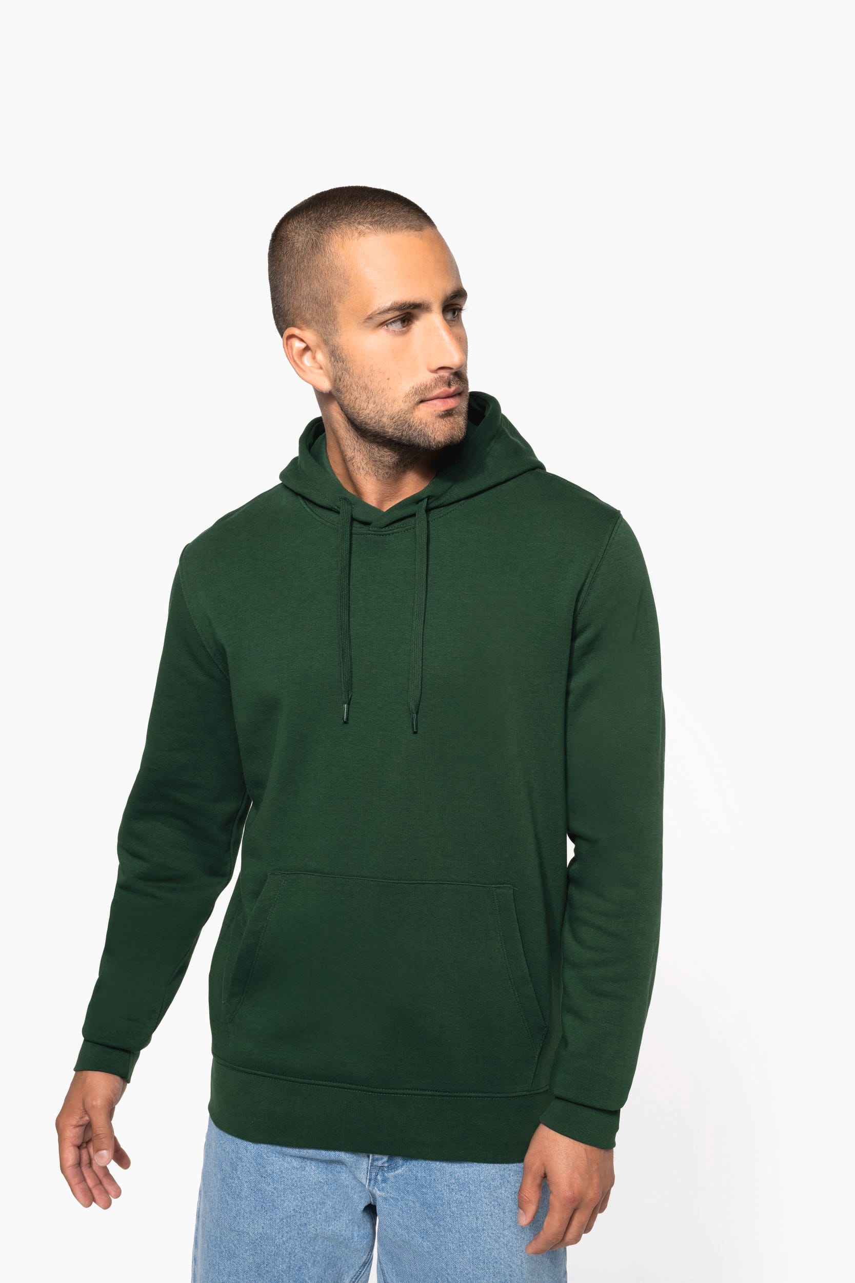 Pull en coton biologique - Sweat à capuche écologique pour homme - 280 g/m² - K4027