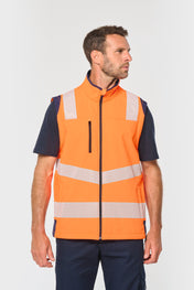 WK. Designed To Work WK460 - Recycled Safety Softshell Jacket With Detachable Sleeves