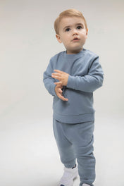 Pantalones de chándal infantiles de algodón regenerado y poliéster reciclado | LW850