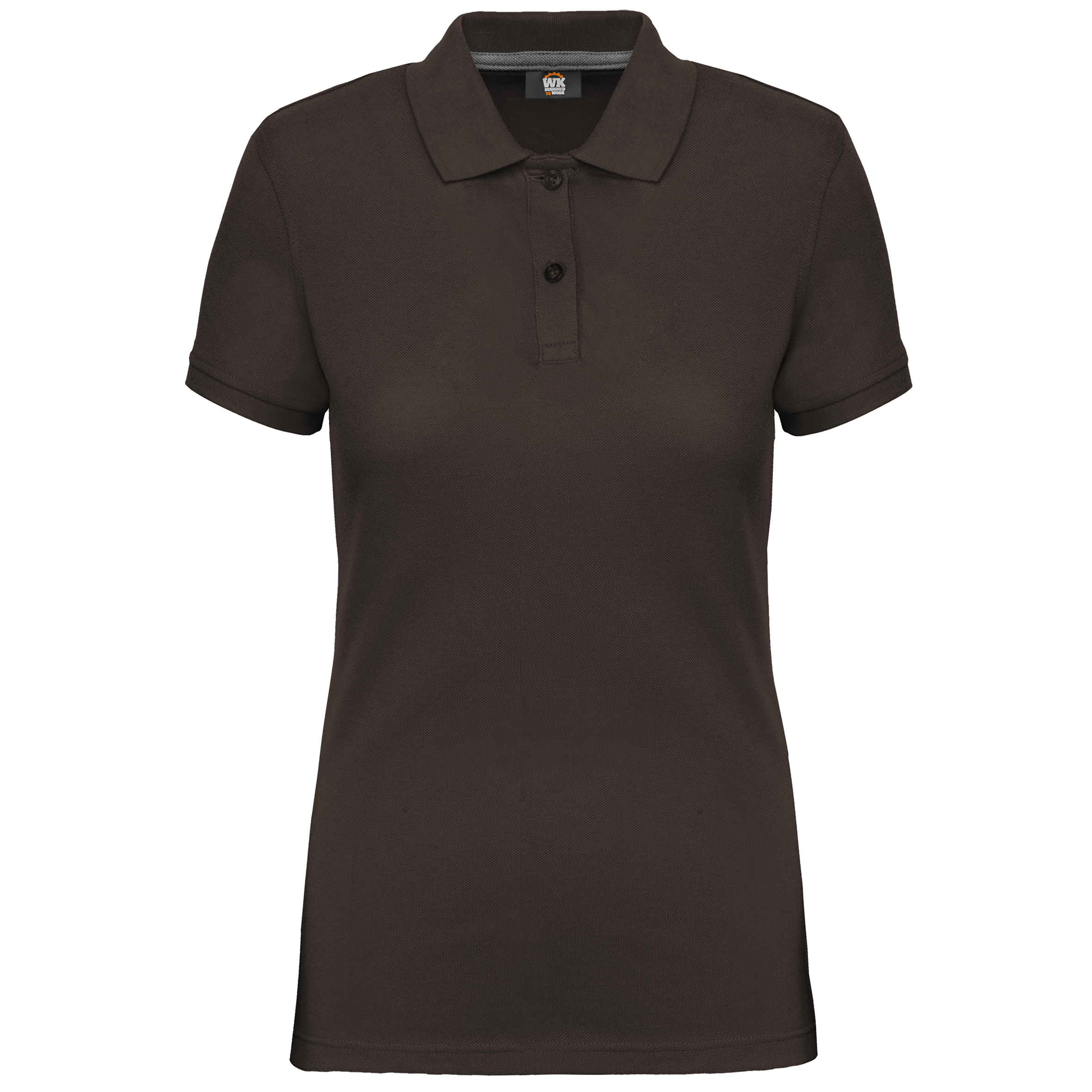 Women's Short-Sleeved Piqué Polo Shirt in Recycled Polyester and Cotton | WK275