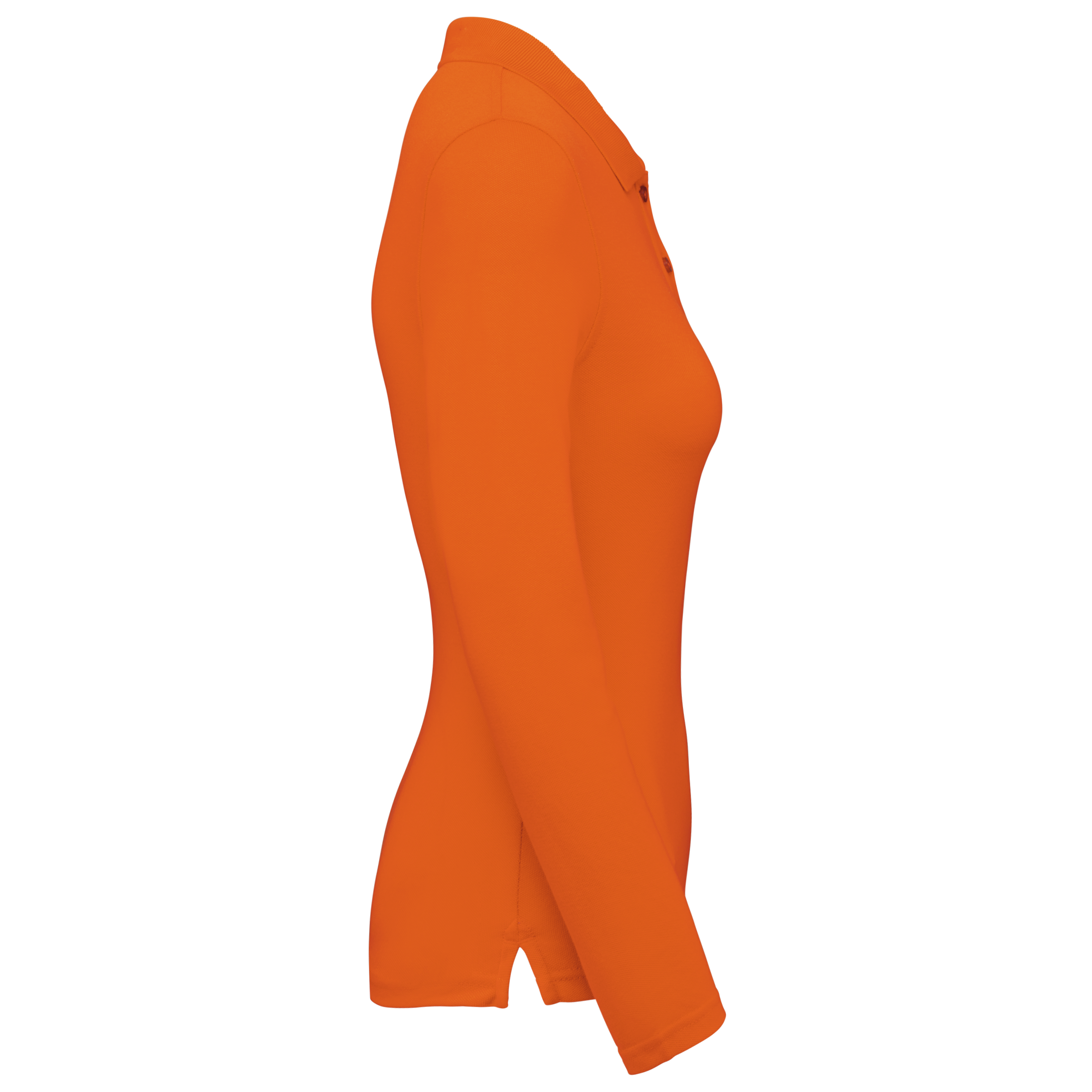 Polo da donna a maniche lunghe in poliestere riciclato e cotone | WK277