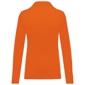 Polo da donna a maniche lunghe in poliestere riciclato e cotone | WK277