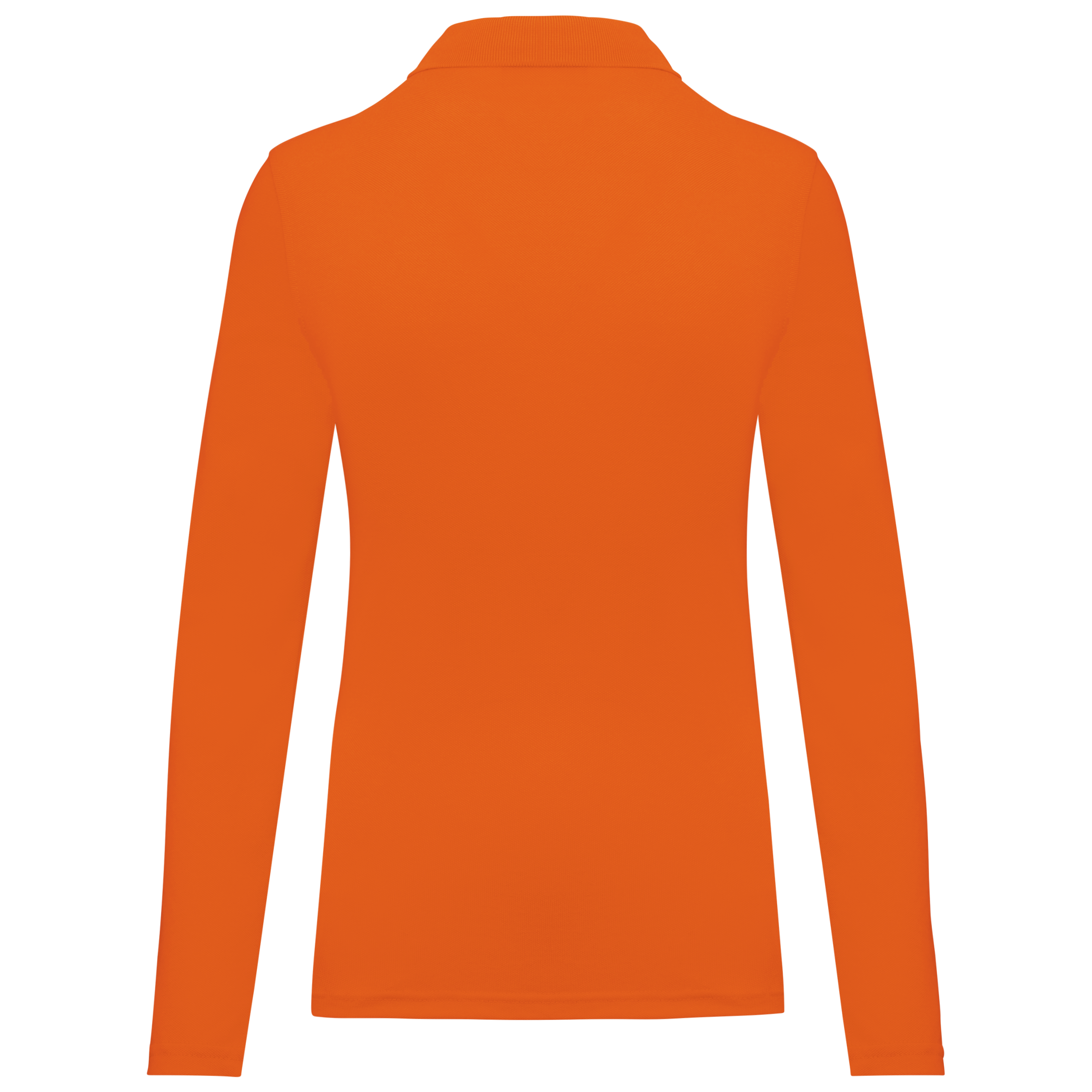 Polo da donna a maniche lunghe in poliestere riciclato e cotone | WK277