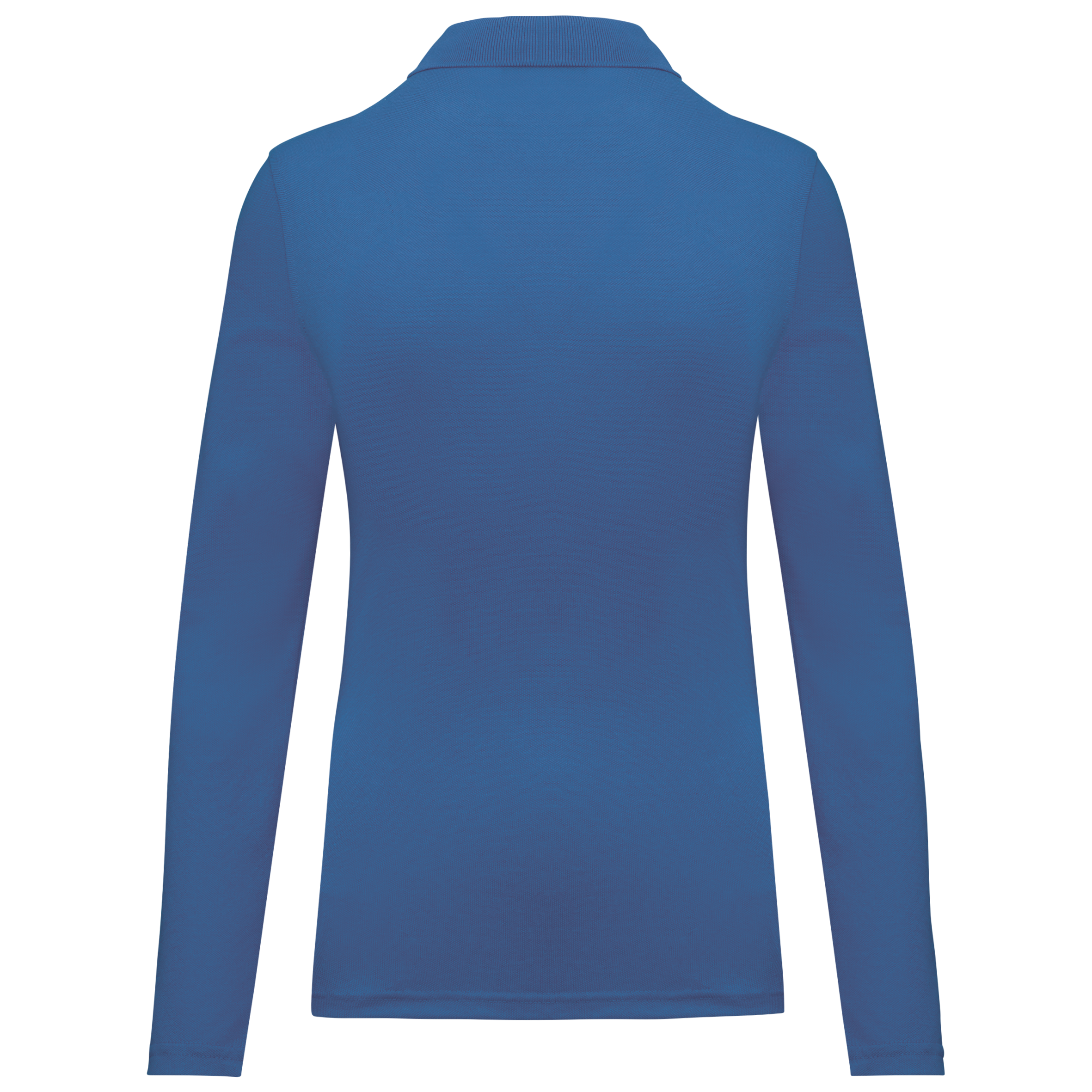 Polo da donna a maniche lunghe in poliestere riciclato e cotone | WK277