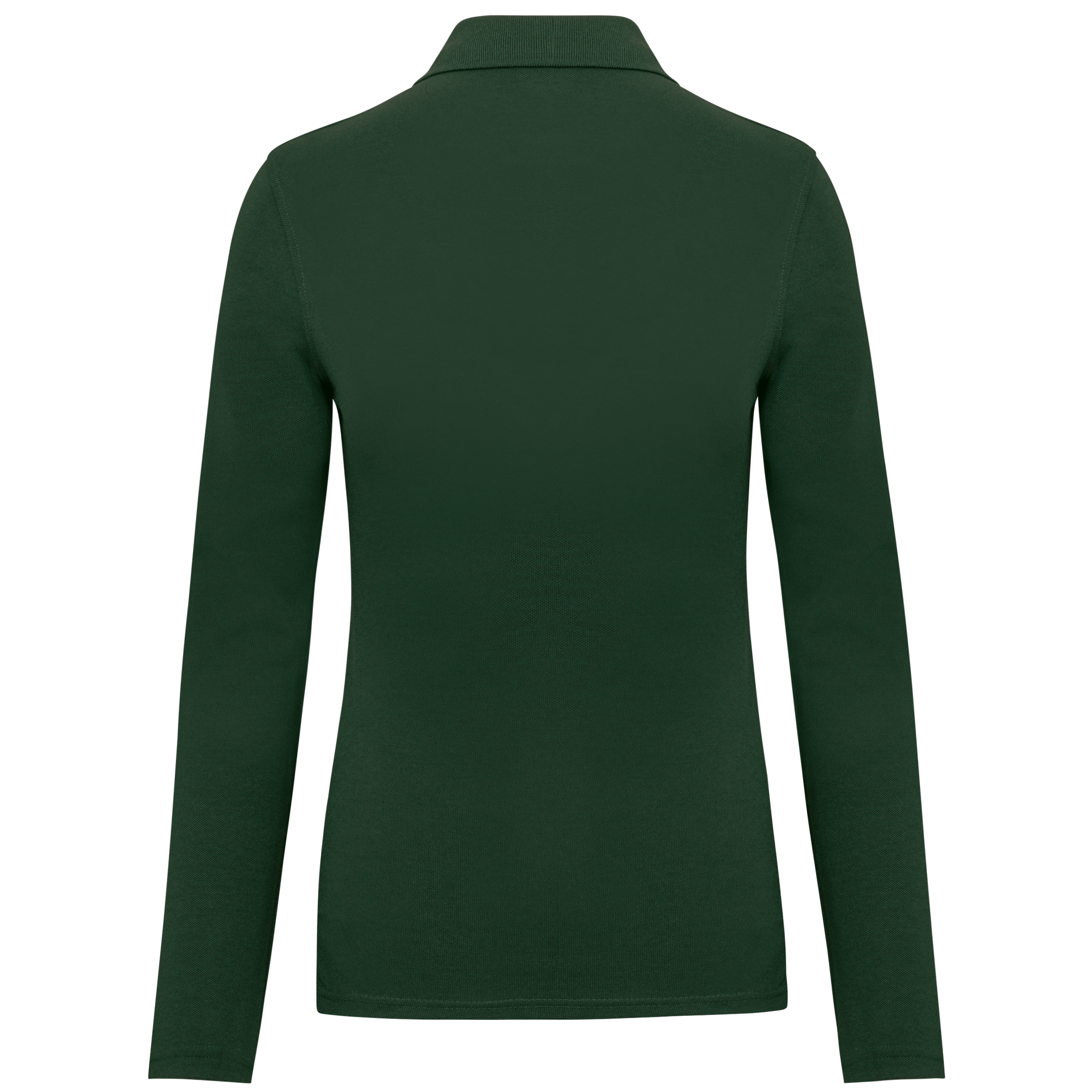 Polo da donna a maniche lunghe in poliestere riciclato e cotone | WK277